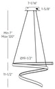 Helix 20" LED Pendant