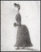 "La Promeneuse Au Manchon" Framed Canvas Giclee by Georges Seurat, 29x37"