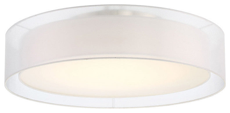 Metropolis 30" LED Semi Flush Mount 3000K, Brushed Nickel