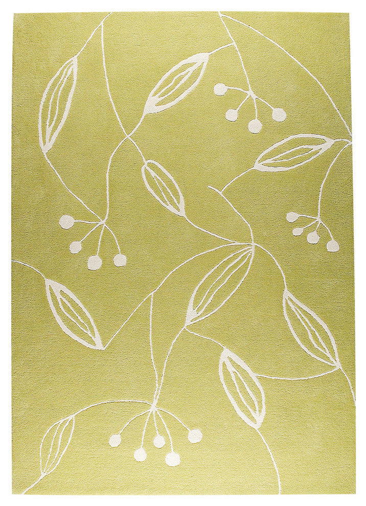 Hand Tufted Green Wool Area Rug