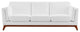 Chance Upholstered Fabric Sofa, White
