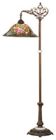 Meyda lighting 65831 59" High Tiffany Rosebush Bridge Arm Floor Lamp