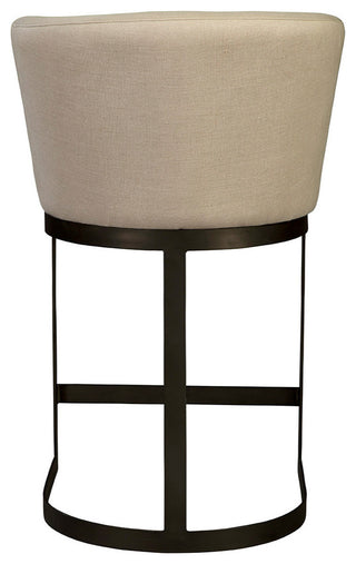 Rhenium Linen Counter Stool