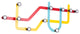 Subway Multi Hook, Multi-Colored