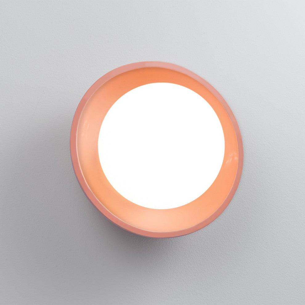 Mini Coupe Wall Sconce, Gloss Blush