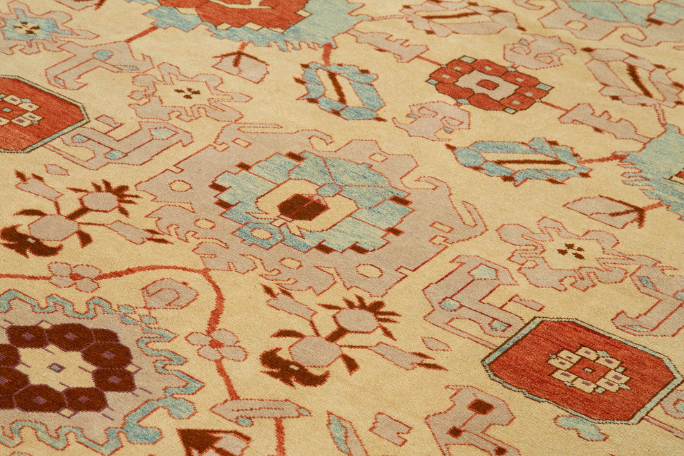 Rug N Carpet - Handmade Oriental 9' 2" x 11' 6" One-of-a-Kind Oushak Area Rug