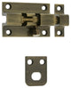 Genuine Solid Brass 2" Security Barrel Bolt, Antique Brass
