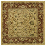 Safavieh Persian Legend Pl819D Rug, Ivory/Rust, 8'0"x8'0" Square