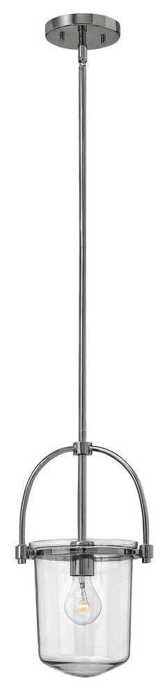 Hinkley Clancy Foyer Small Pendant, Polished Nickel