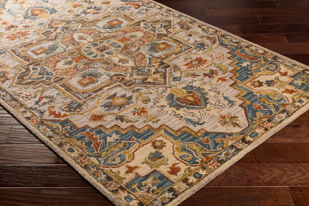 Surya Artemis AES-2311 Traditional Area Rug, 6' x 9' Rectangle