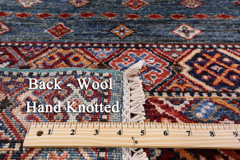 Super Kazak Khorjin Handmade Wool Rug 4' 11" X 6' 9" Q7632