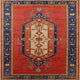 Ahgly Company Indoor Square Mid-Century Modern Area Rugs, 4' Square