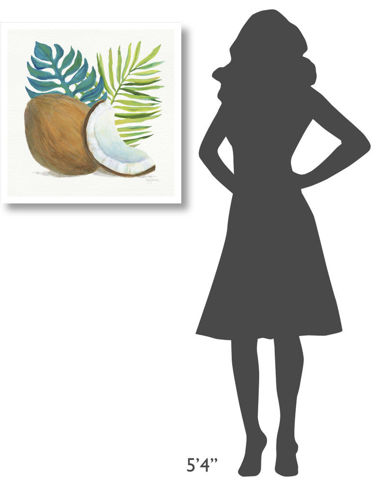 "Coconut Palm IV" Digital Paper Print by Mary Urban, 26"x26"
