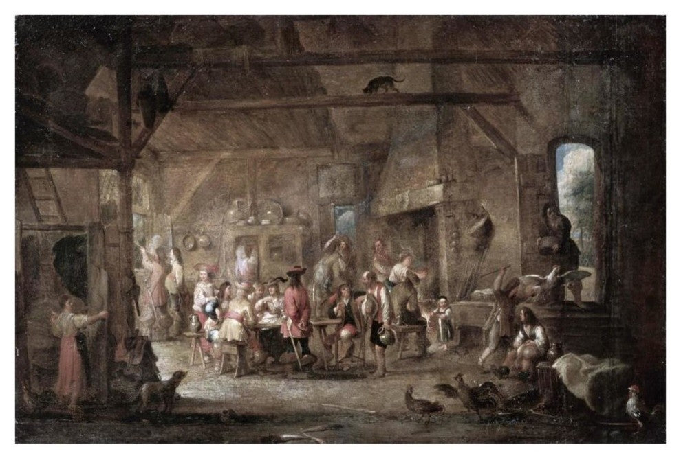 "At The Bar" Digital Paper Print by Cornelis de Wael, 38"x26"