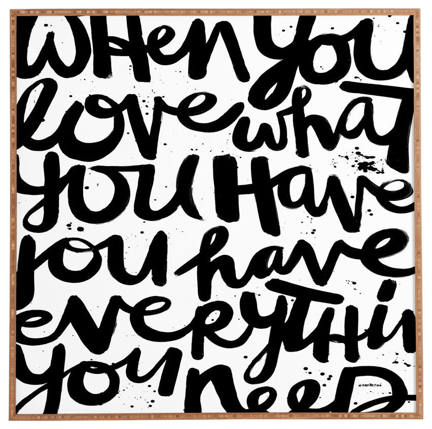 Deny Designs Kal Barteski If You Love Framed Wall Art