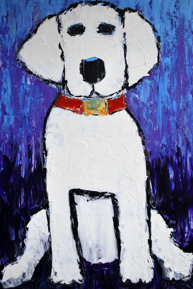 "Good Guardian" Painting Print on Wrapped Canvas, 24"x36"
