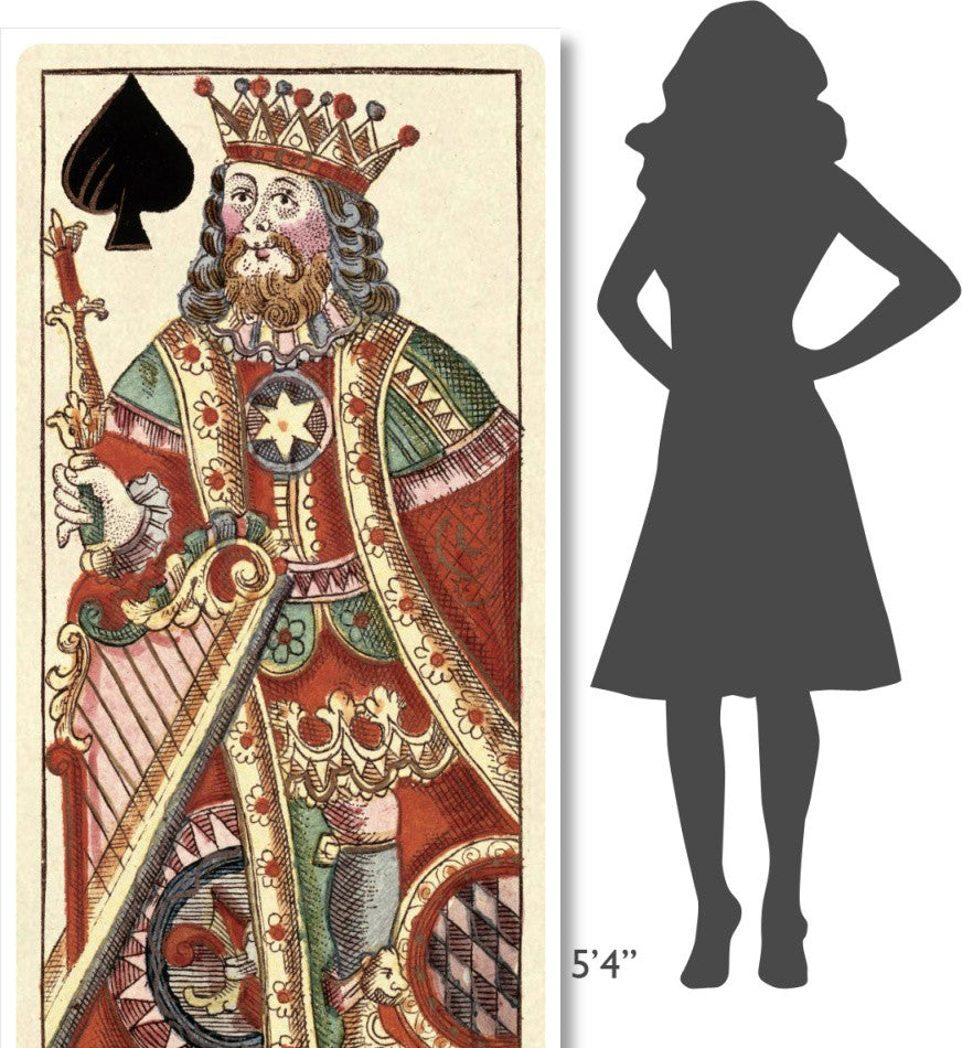 "King of Spades (Bauern Hochzeit Deck)" Paper Art, 38"x74"
