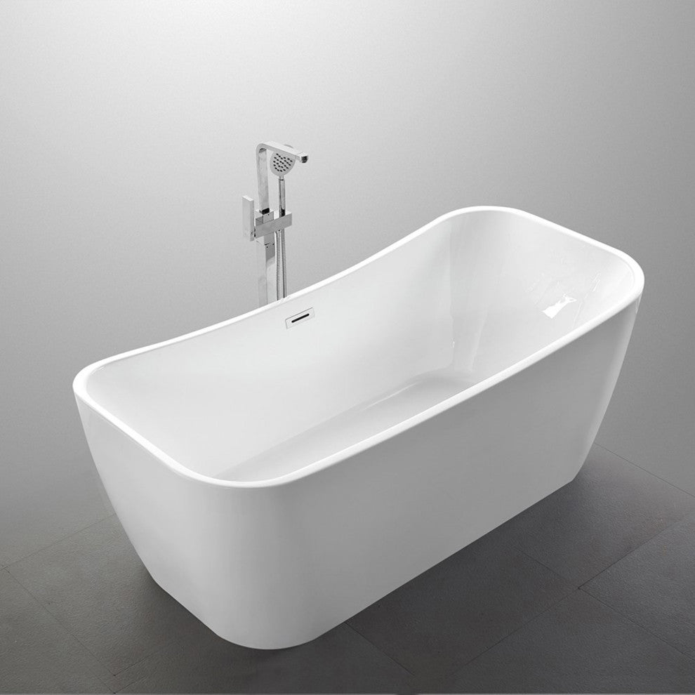 Arles 67" Freestanding Bathtub, White