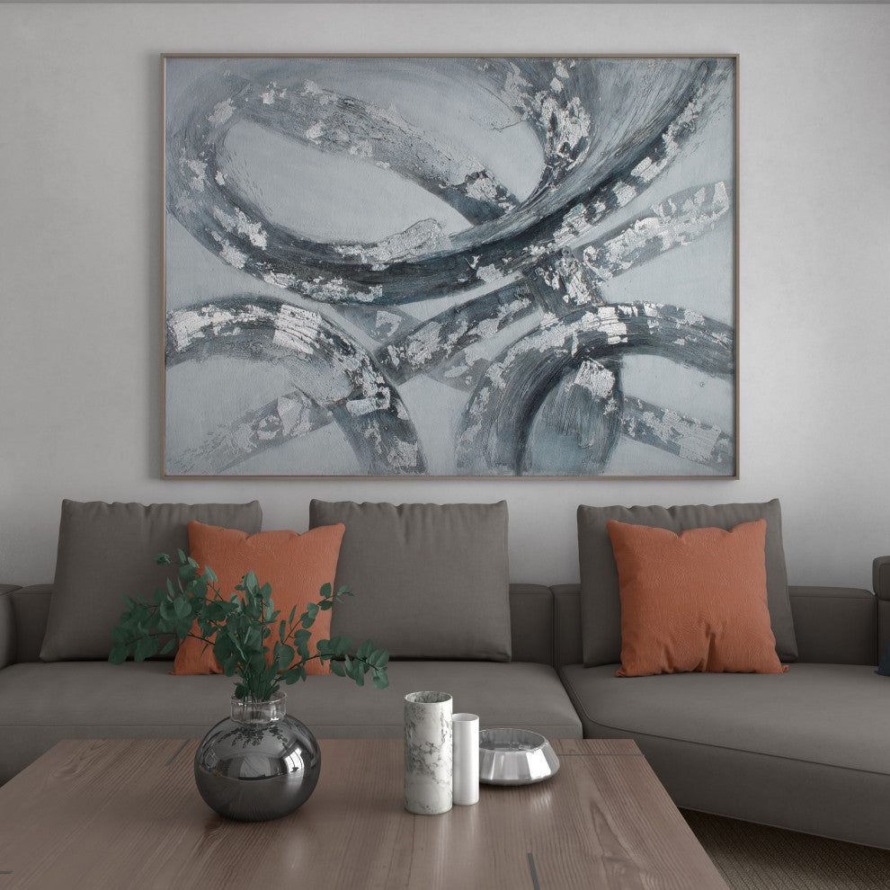Caspian Hand Painted Canvas