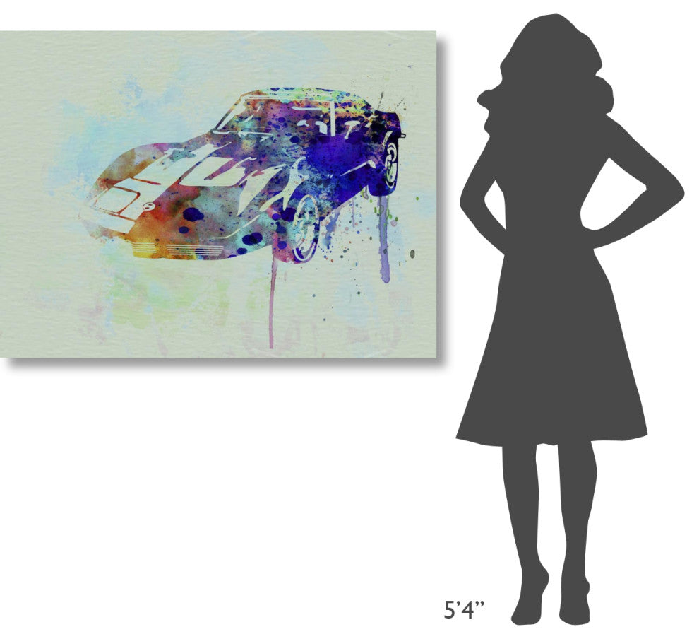 "Corvette watercolor" Fine Art Print