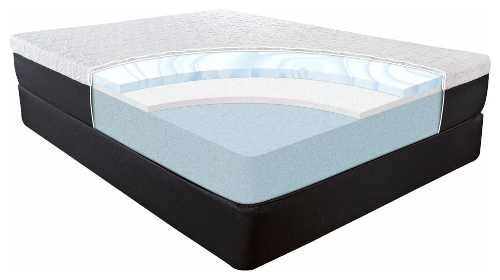 10.5" Lux Gel Infused Memory Foam And High Density Foam Mattress Twin