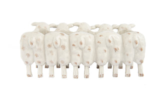 Resin Sheep Planter, Cream