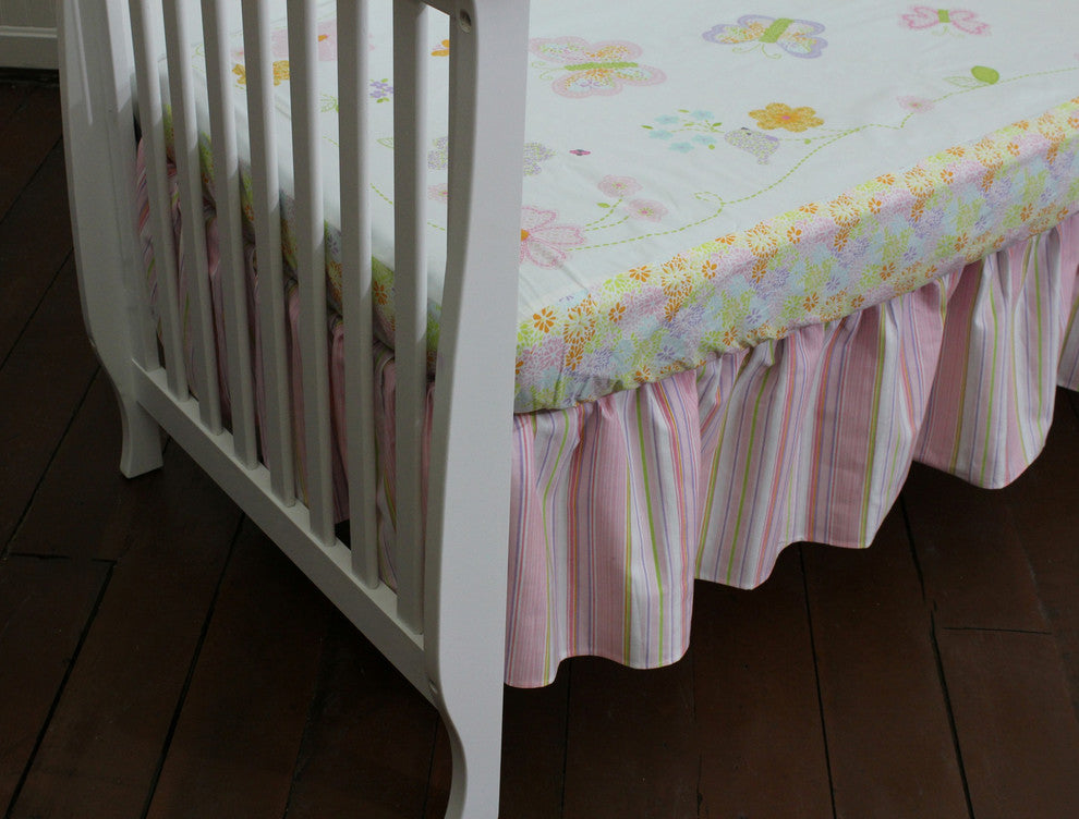 Basix 2 Piece Bedding Starter Set, Pink Stripe