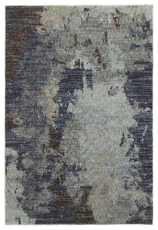 Oriental Weavers Evolution Navy/ Blue Abstract Indoor Area Rug 3'3"X5'2"