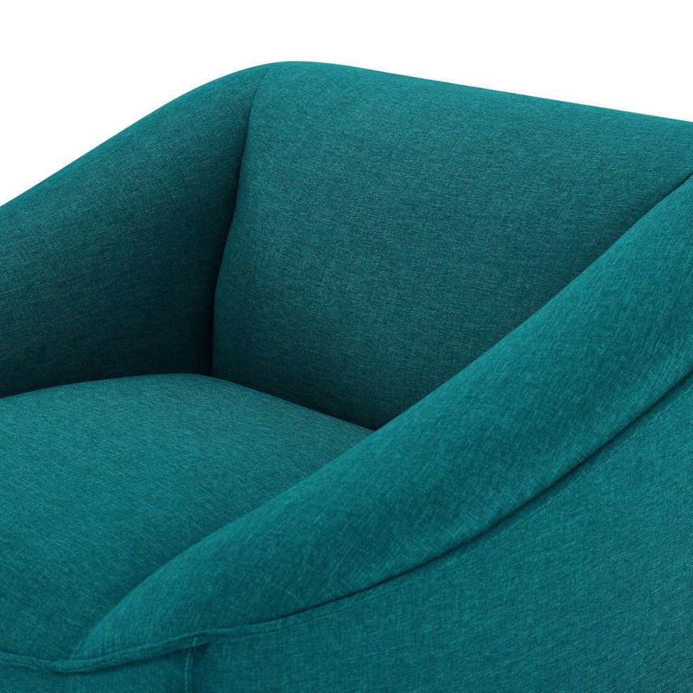 Armchair Accent Chair, Fabric, Teal Blue, Modern, Living Lounge Hospitality