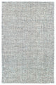 8" x 10" Navy and Ivory Grids Area Rug