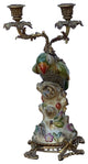 Vintage Handmade Ceramic Parrot Figure Candle Holder Hws1641
