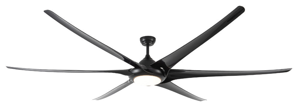 100" ABS Ceiling Fans With Lights And Remote, Black