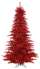 3'X25" Tinsel Red Fir Tree 234T