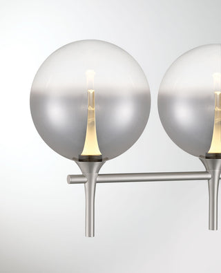 Iissa, Vanity, 5Lt, Satin Nickel, Smoked Glass