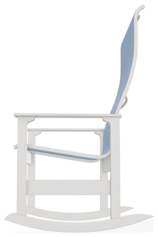 Leeward Sling Outdoor Supreme Rocker, Sky/Snow