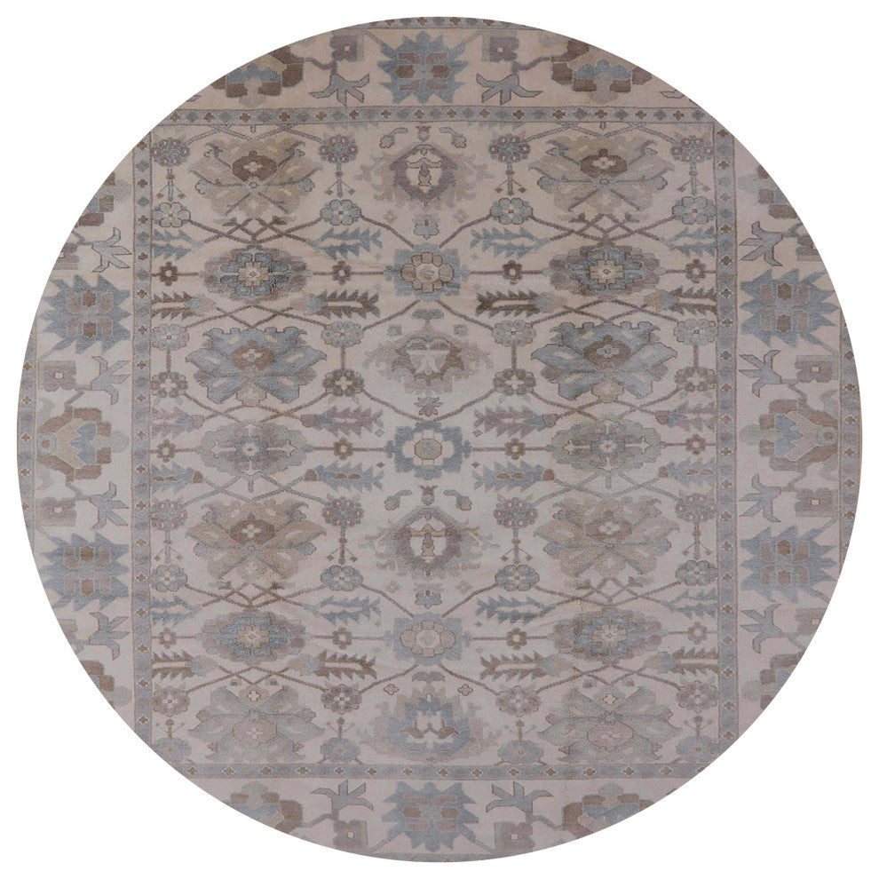 Ahgly Company Indoor Round Mid-Century Modern Area Rugs, 6' Round