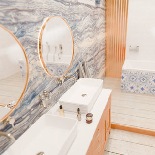 NP-208513 Rectangular Porcelain Sink w/ Grooved Exterior, Drain Option, Brushed Nickel