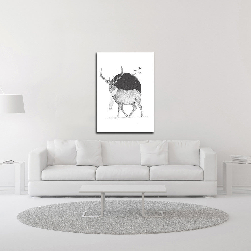 Winter Is All Around by Balazs Solti, Print on Canvas, 30"x42"