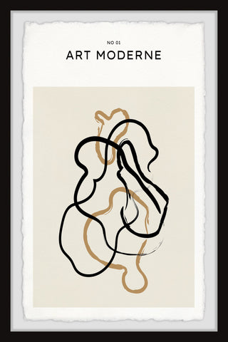 "No 01 Art Moderne" Framed Painting Print, 8x12