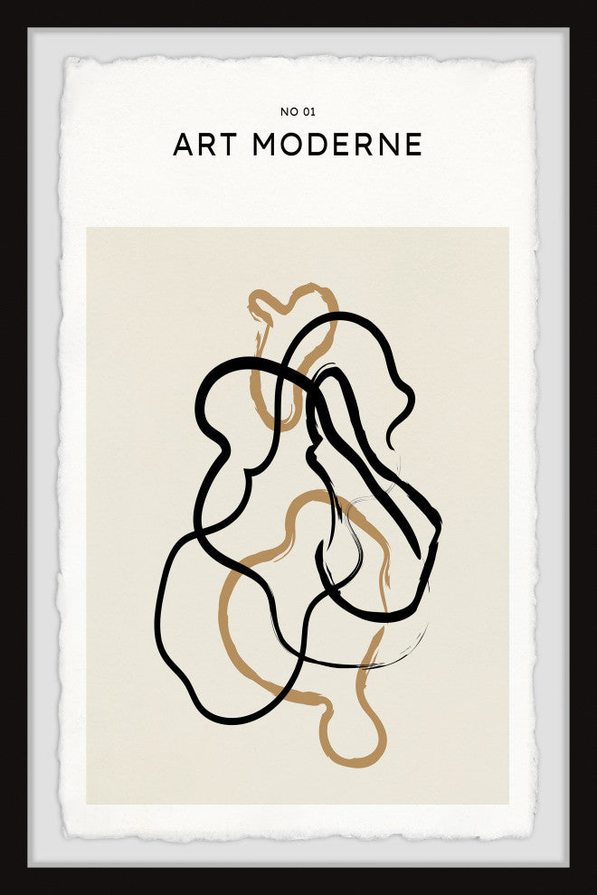 "No 01 Art Moderne" Framed Painting Print, 8x12
