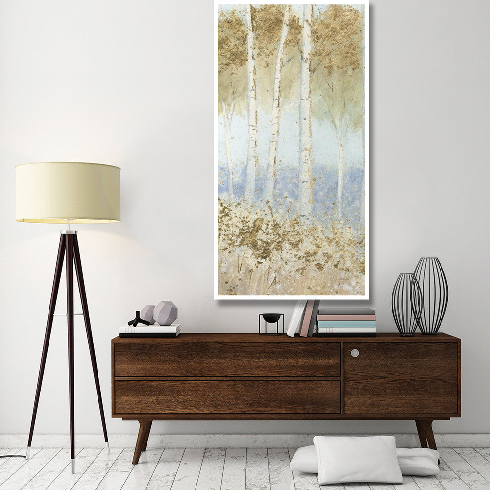 "Summer Birches II" Digital Paper Print by James Wiens, 38"x74"