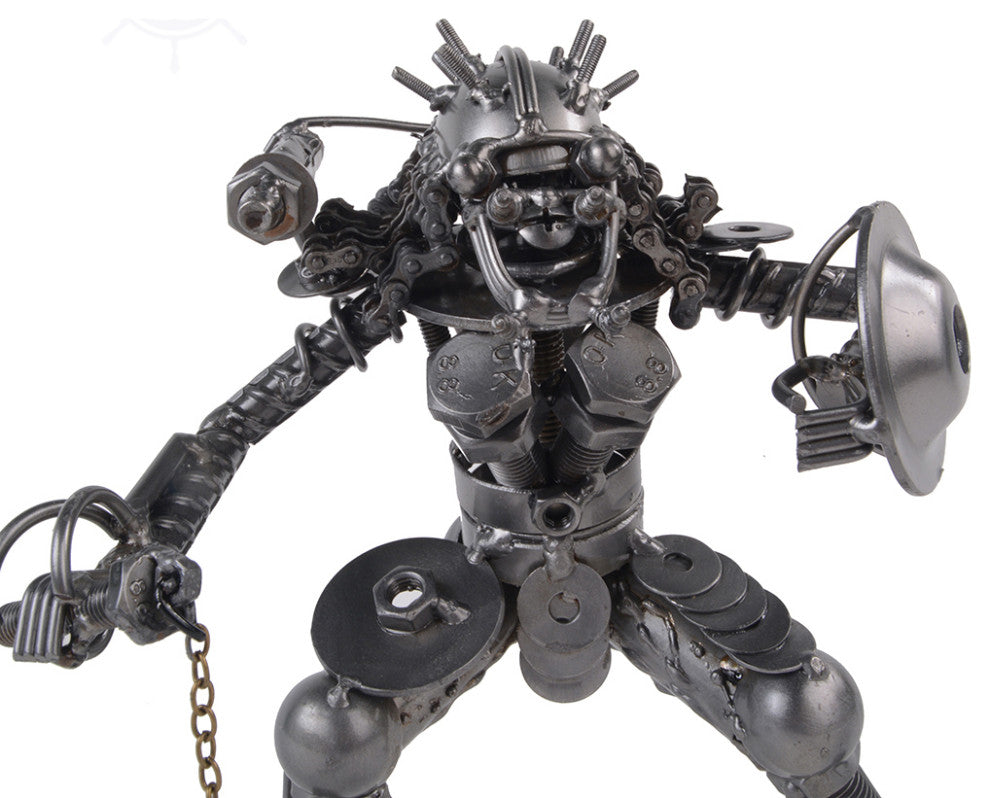 Metal Predator With Chain Flail and Shield