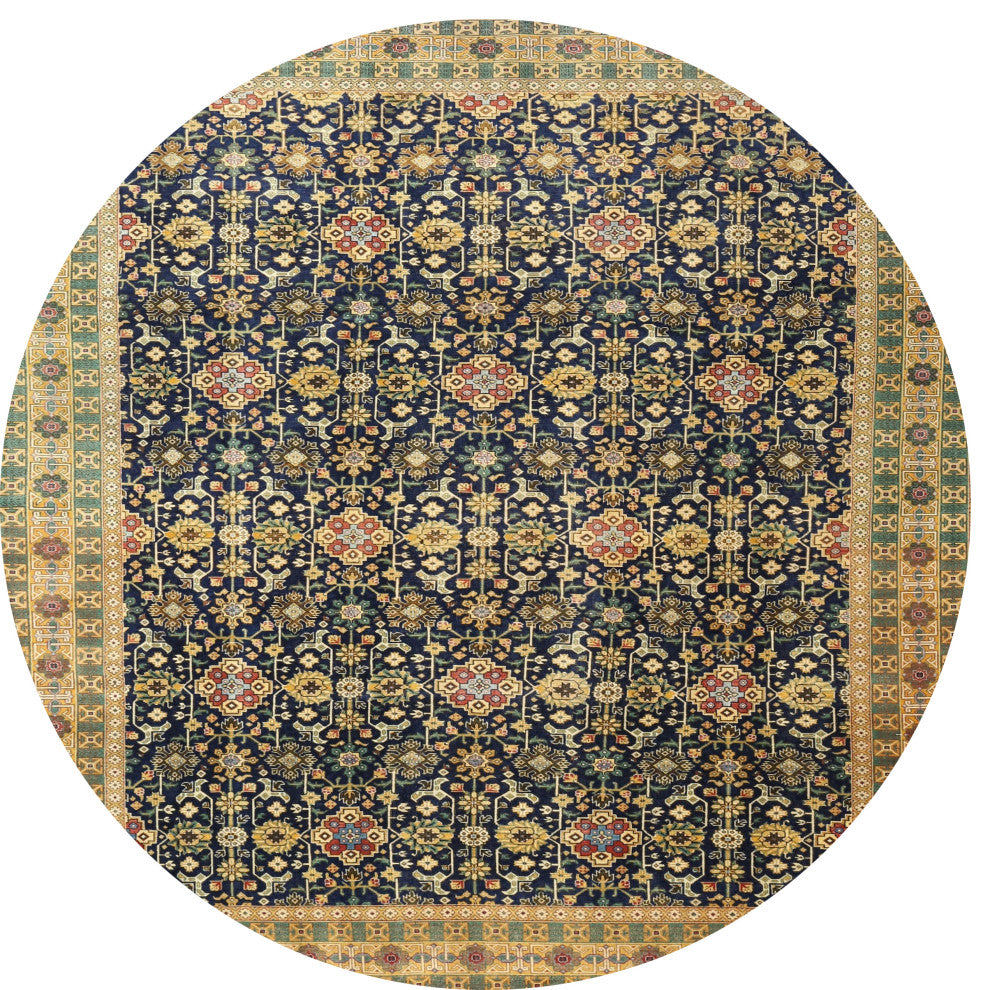 Ahgly Company Indoor Round Traditional Area Rugs, 4' Round