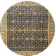Ahgly Company Indoor Round Traditional Area Rugs, 4' Round