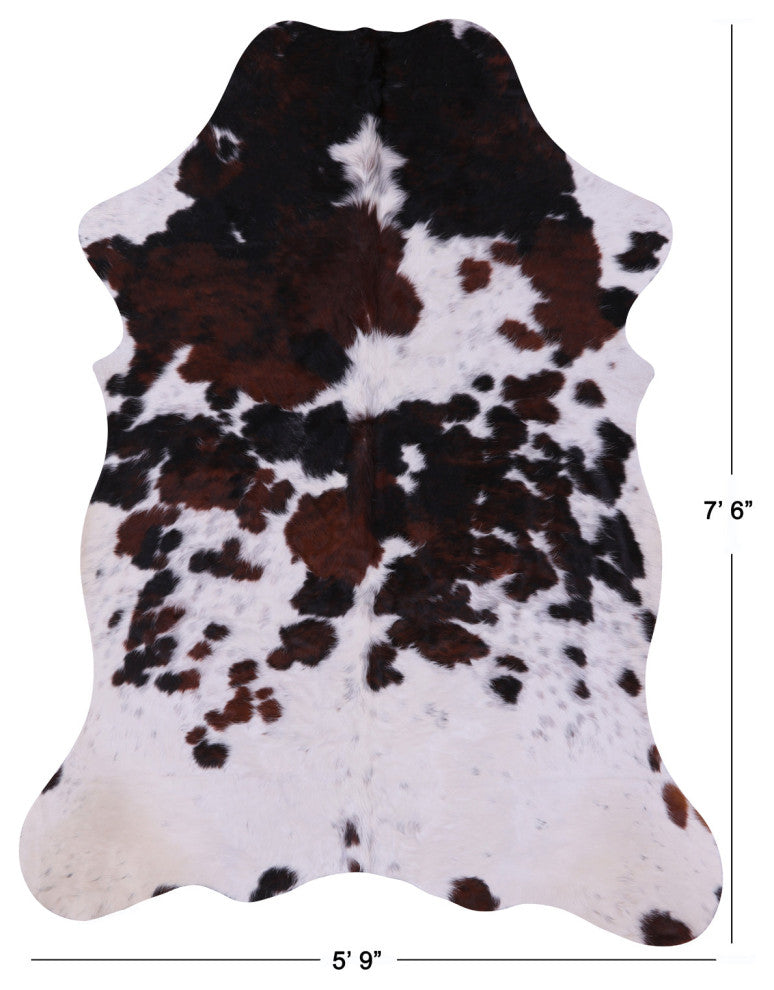 7' 6" X 5' 9" Natural Cowhide Rug C2254
