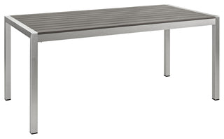 Shore Outdoor Patio Aluminum Dining Table
