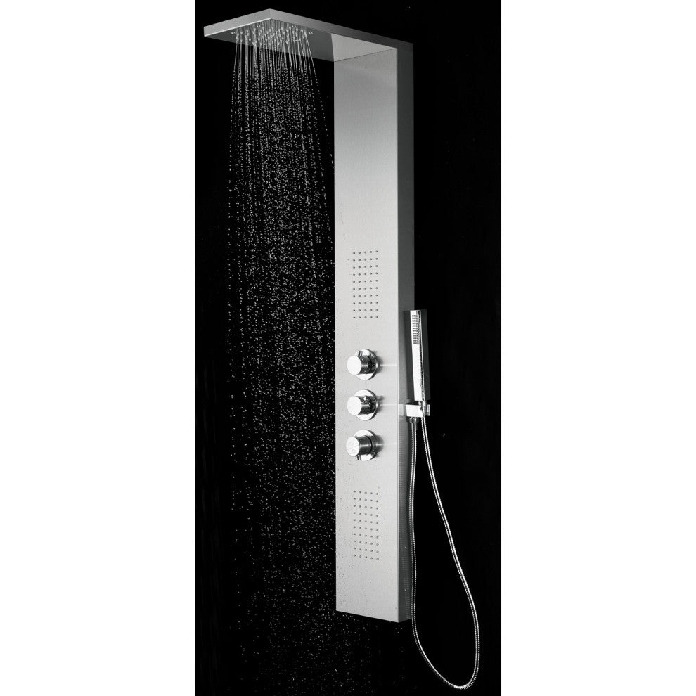 Blue Ocean 56-inch Stainless Steel SPS8729 Thermostatic Shower Panel