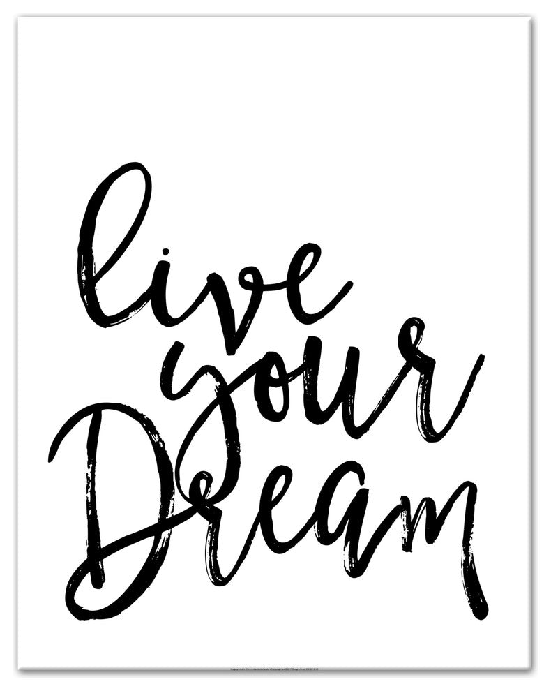 Live Your Dream 11x14 Canvas Wall Art