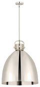 Innovations Lighting 710-1S-PN-M712-18PN-LED Newton Bell 1 Light 18" Pendant