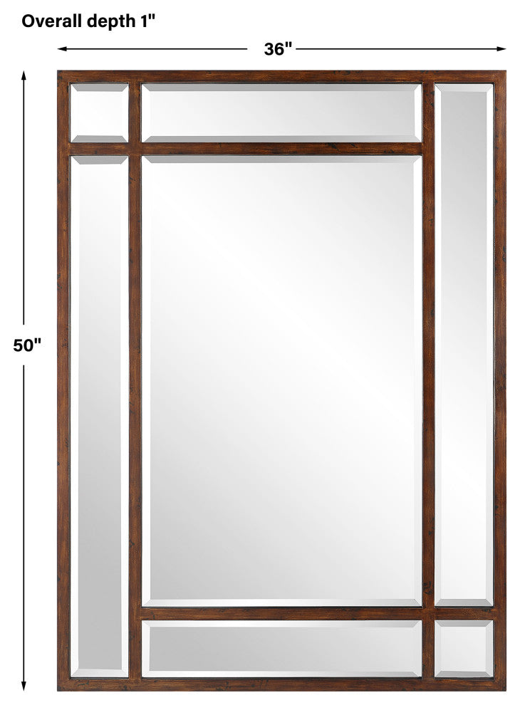 Uttermost Adelio Rectangular Iron Mirror